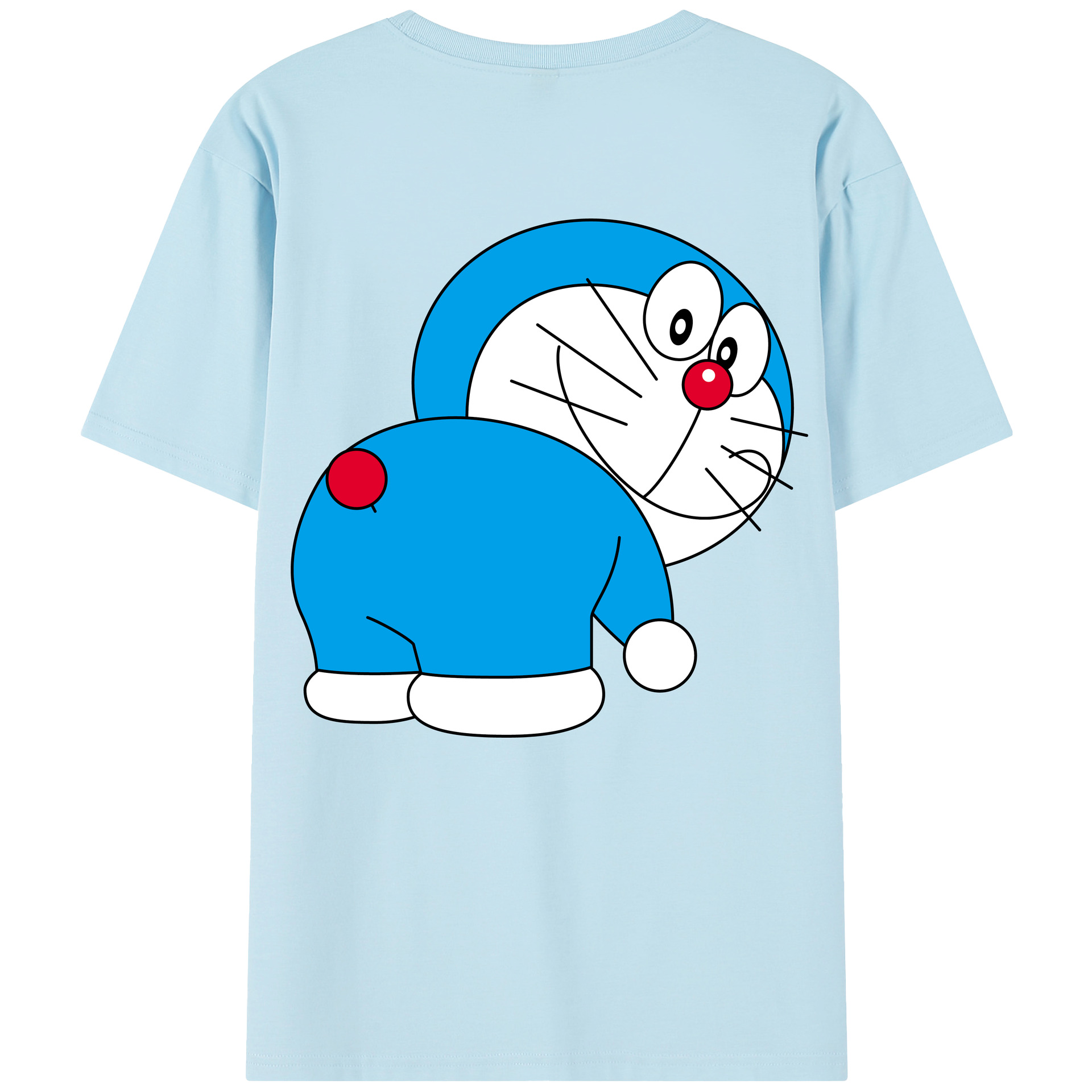 （画像用） ドラえもん Doraemon 綿100％半袖Tシャツ（背面プリント）